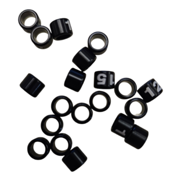 ANILHA ALUMÍNIO 3.5mm NUMERADA 01 a 20 (TRINCA FERRO – SABIÁ)